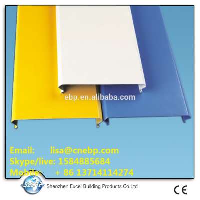 25 x100mm Aluminum Profile Baffle Ceiling